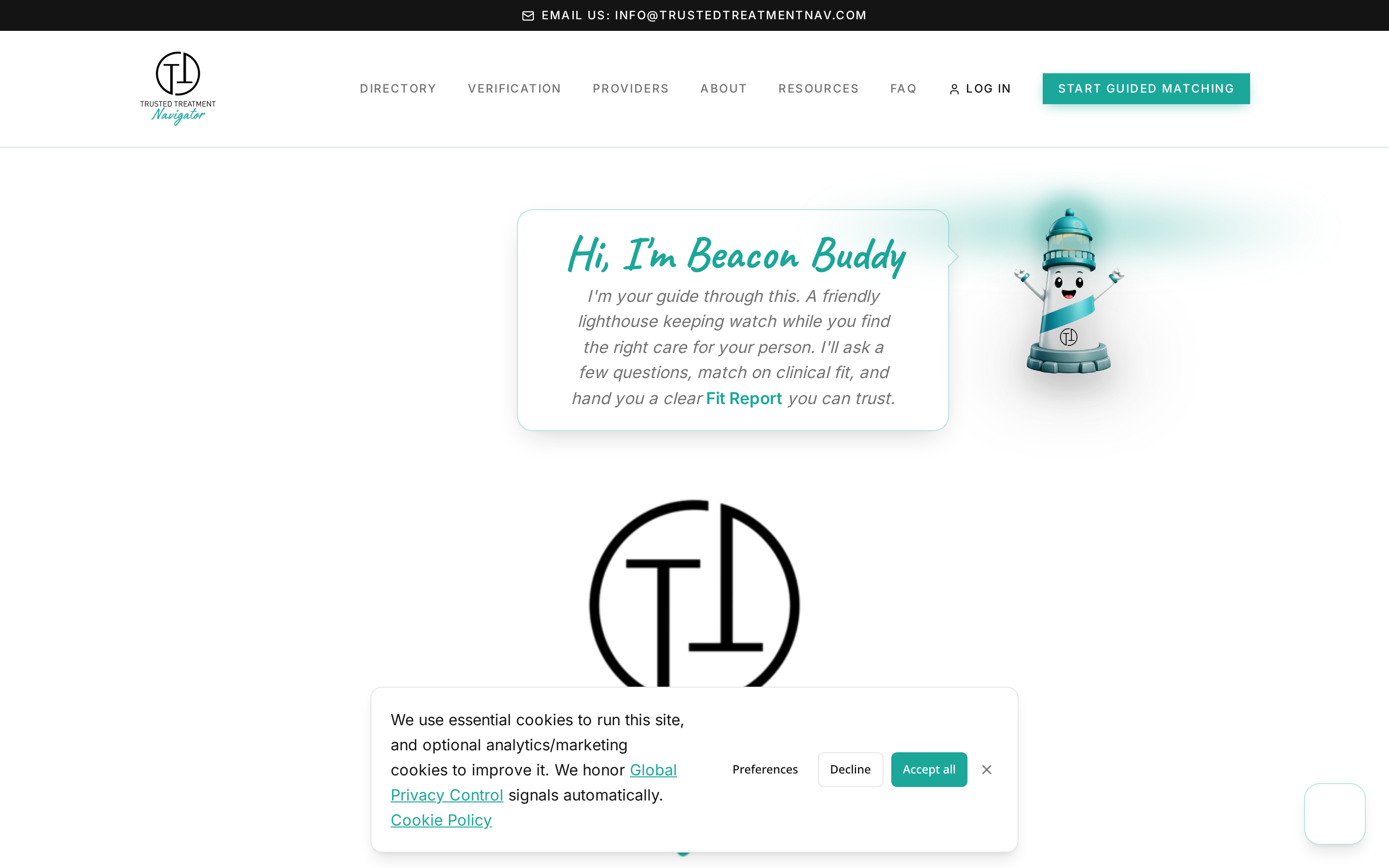 Trusted Treatment Navigator live site