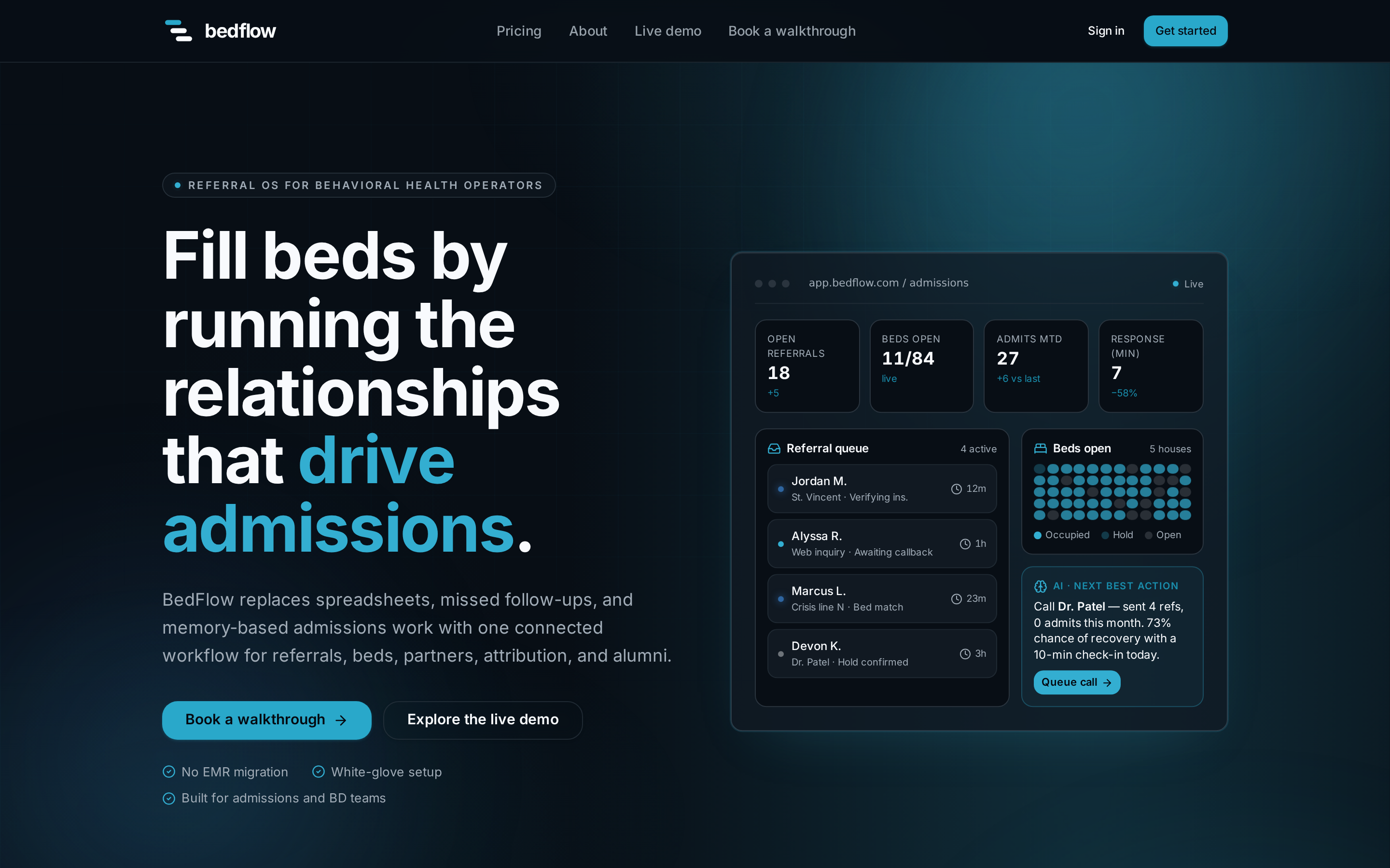 BedFlow live site